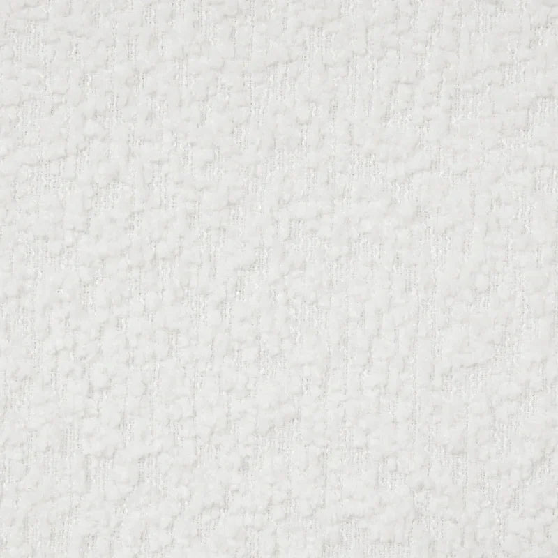 Cama de plataforma tapizada en bouclé, moderna estructura de cama de madera tamaño queen con cabecero para dormitorio, no requiere somier.