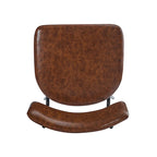 Roomfitters 26 taburetes de mostrador retro giratorios, juego de 2 sillas de bar de cuero PU con asiento acolchado y estructura de hierro