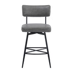 Roomfitters 26 taburetes de mostrador retro giratorios, juego de 2 sillas de bar de cuero PU con asiento acolchado y estructura de hierro