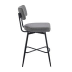 Roomfitters 26 taburetes de mostrador retro giratorios, juego de 2 sillas de bar de cuero PU con asiento acolchado y estructura de hierro