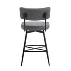 Roomfitters 26 taburetes de mostrador retro giratorios, juego de 2 sillas de bar de cuero PU con asiento acolchado y estructura de hierro