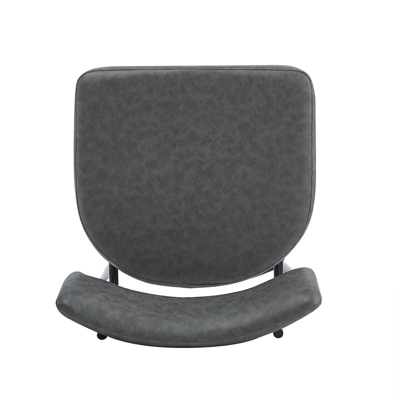 Roomfitters 26 taburetes de mostrador retro giratorios, juego de 2 sillas de bar de cuero PU con asiento acolchado y estructura de hierro