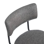 Roomfitters 26 taburetes de mostrador retro giratorios, juego de 2 sillas de bar de cuero PU con asiento acolchado y estructura de hierro