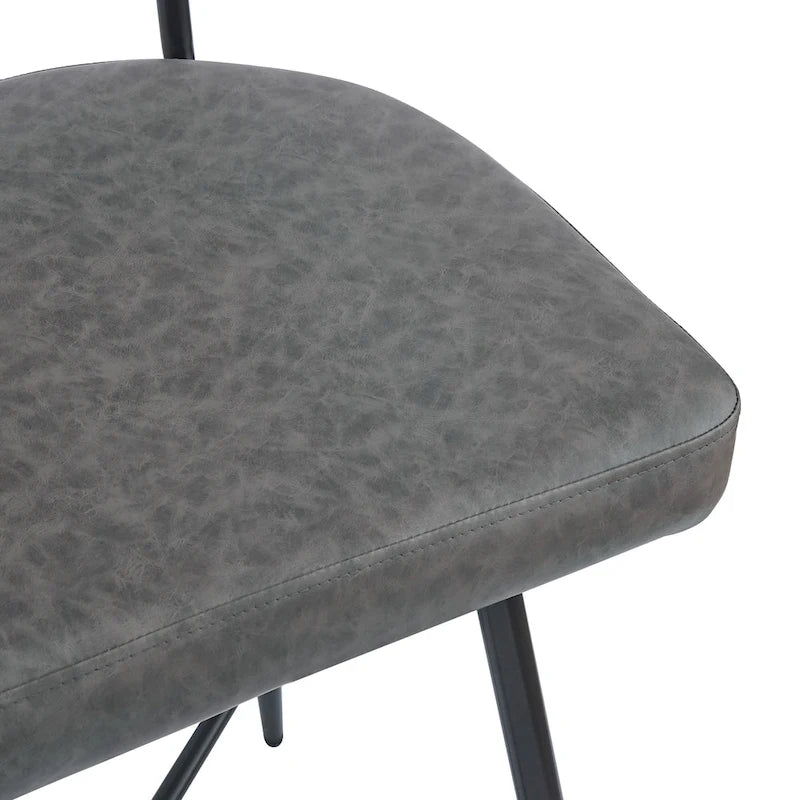 Roomfitters 26 taburetes de mostrador retro giratorios, juego de 2 sillas de bar de cuero PU con asiento acolchado y estructura de hierro