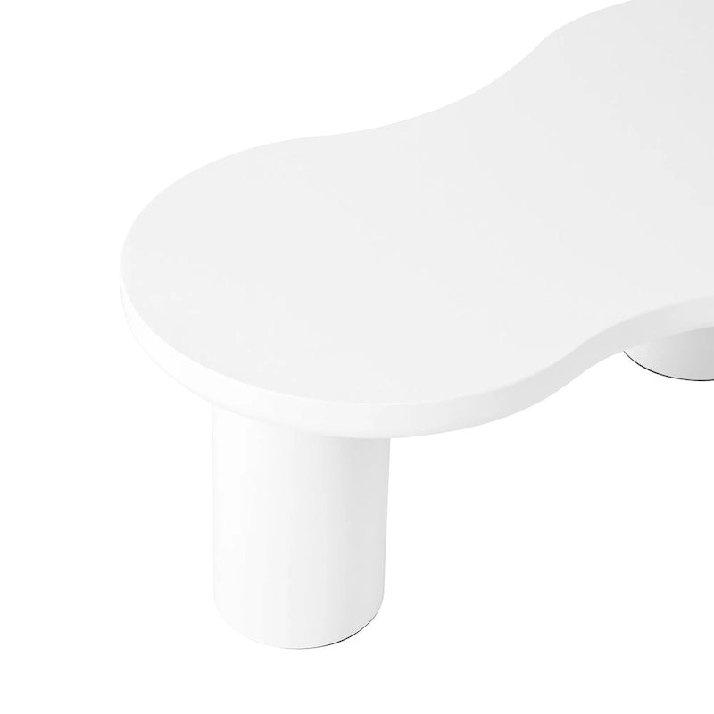 Juego de mesas de centro nido de 2 piezas en forma de nube blanca