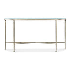 Hooker Furniture M14-80151-95 Cora Mesa Sofá con Tapa de Cristal y Hierro de 58 Pulgadas de Ancho