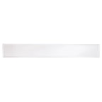 Mesa consola de cristal con espejo plateado, patas de metal dorado y estilo moderno - 56 L x 8 W x 30 H