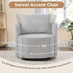 Sillón giratorio Chenilla 360 con diseño ergonómico curvo y capacidad de peso de 200 kg