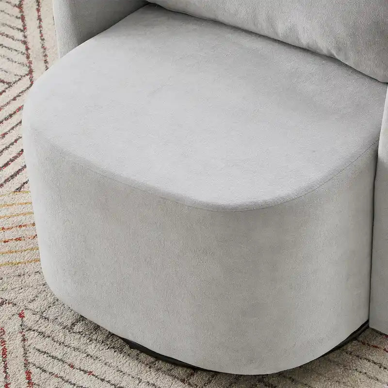 Sillón giratorio Chenilla 360 con diseño ergonómico curvo y capacidad de peso de 200 kg