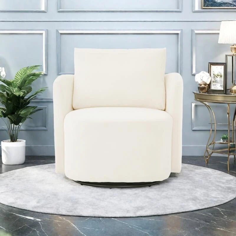 Sillón giratorio Chenilla 360 con diseño ergonómico curvo y capacidad de peso de 200 kg