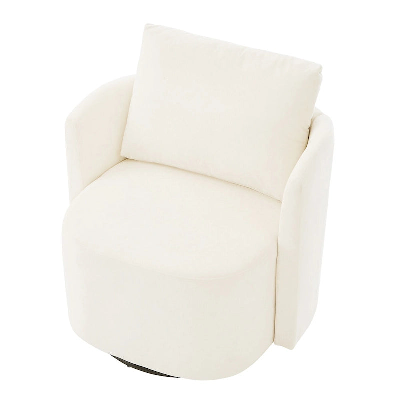 Sillón giratorio Chenilla 360 con diseño ergonómico curvo y capacidad de peso de 200 kg