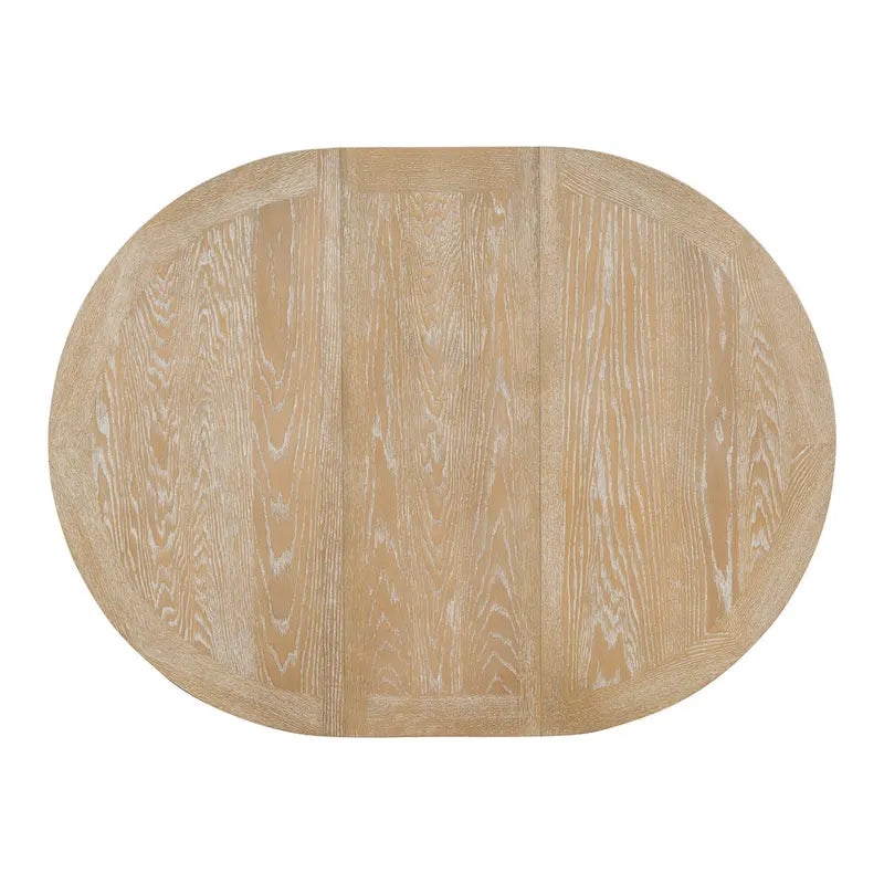 Juego de comedor de madera de 5 piezas con mesa redonda extensible y 4 sillas