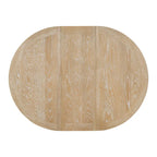 Juego de comedor de madera de 5 piezas con mesa redonda extensible y 4 sillas