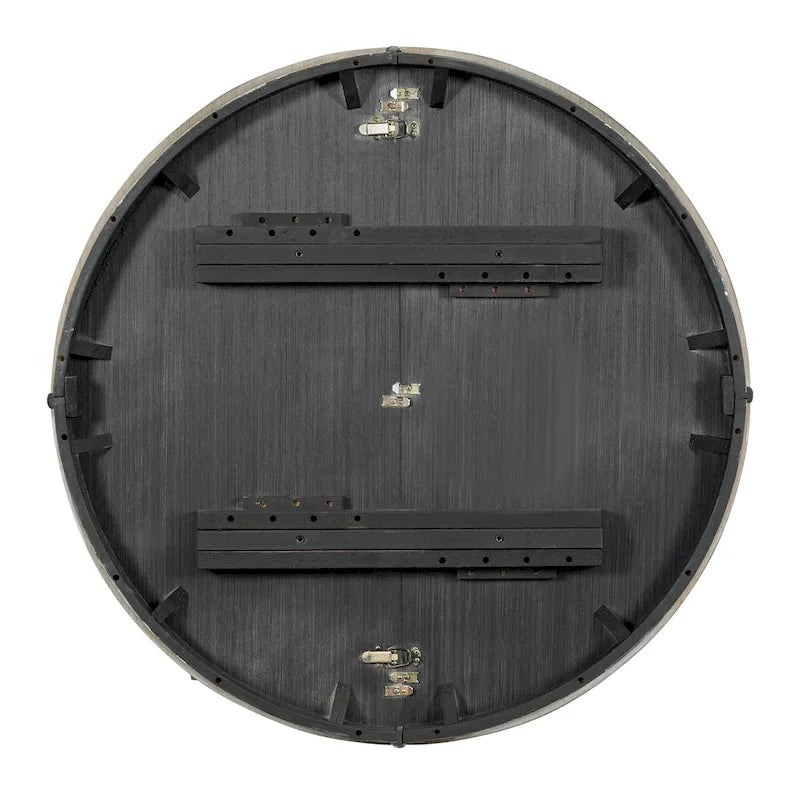 Juego de comedor de madera de 5 piezas con mesa redonda extensible y 4 sillas