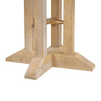 Juego de comedor de madera de 5 piezas con mesa redonda extensible y 4 sillas