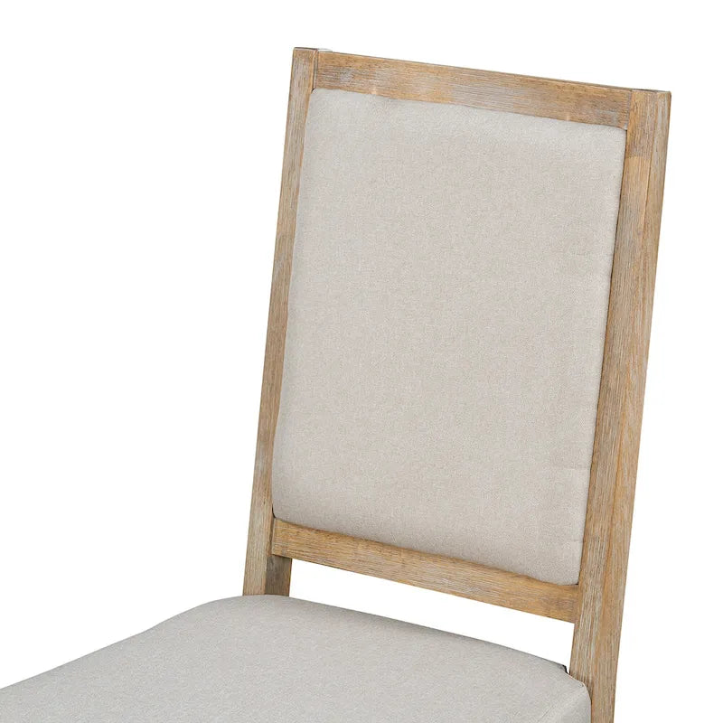 Juego de comedor de madera de 5 piezas con mesa redonda extensible y 4 sillas