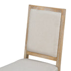Juego de comedor de madera de 5 piezas con mesa redonda extensible y 4 sillas