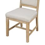 Juego de comedor de madera de 5 piezas con mesa redonda extensible y 4 sillas