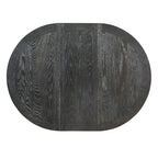 Juego de comedor de madera de 5 piezas con mesa redonda extensible y 4 sillas