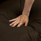 Sillón de Acento con Estructura Metálica y Asiento Colgante – Estilo Cuadrado Abierto, 1 Persona (Marrón / Gris Claro / Azul / Negro / Beige)