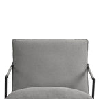 Sillón de Acento con Estructura Metálica y Asiento Colgante – Estilo Cuadrado Abierto, 1 Persona (Marrón / Gris Claro / Azul / Negro / Beige)