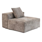Sofá seccional de pana en forma de L, negro/beige/marrón claro, con brazos o sin brazos, capacidad para 5 personas