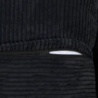 Sofá seccional de pana en forma de L, negro/beige/marrón claro, con brazos o sin brazos, capacidad para 5 personas