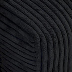 Sofá seccional de pana en forma de L, negro/beige/marrón claro, con brazos o sin brazos, capacidad para 5 personas