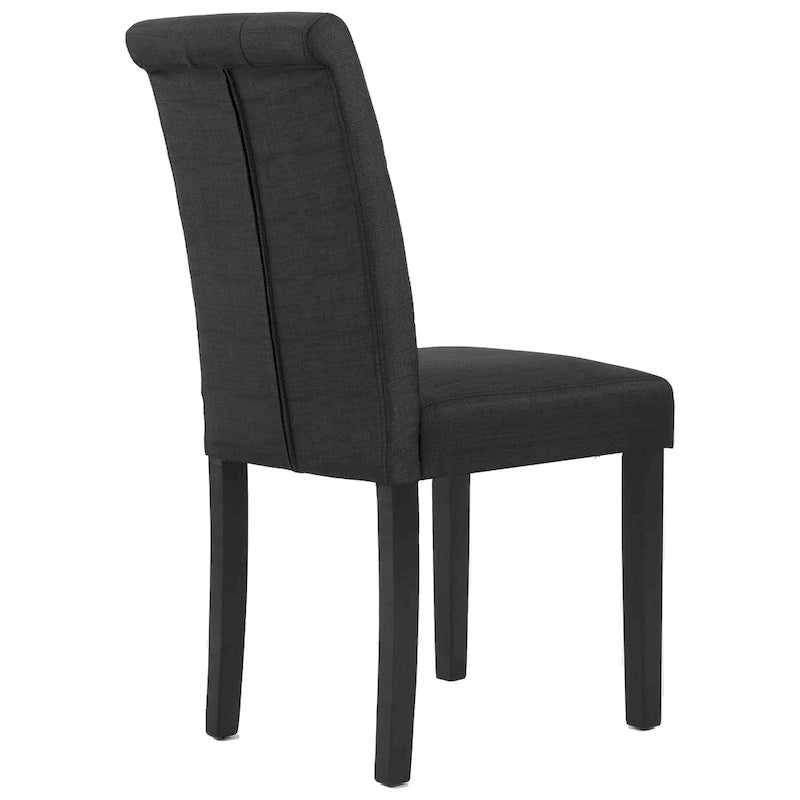 Sillas de Comedor Tapizadas con Botones (Juego de 2)