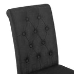 Sillas de Comedor Tapizadas con Botones (Juego de 2)