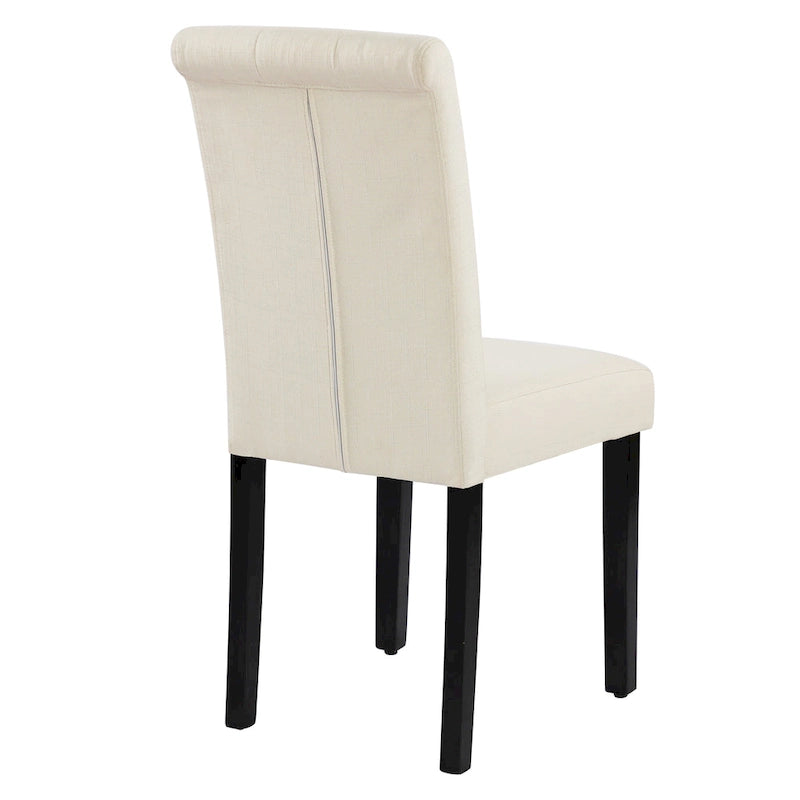 Sillas de Comedor Tapizadas con Botones (Juego de 2)