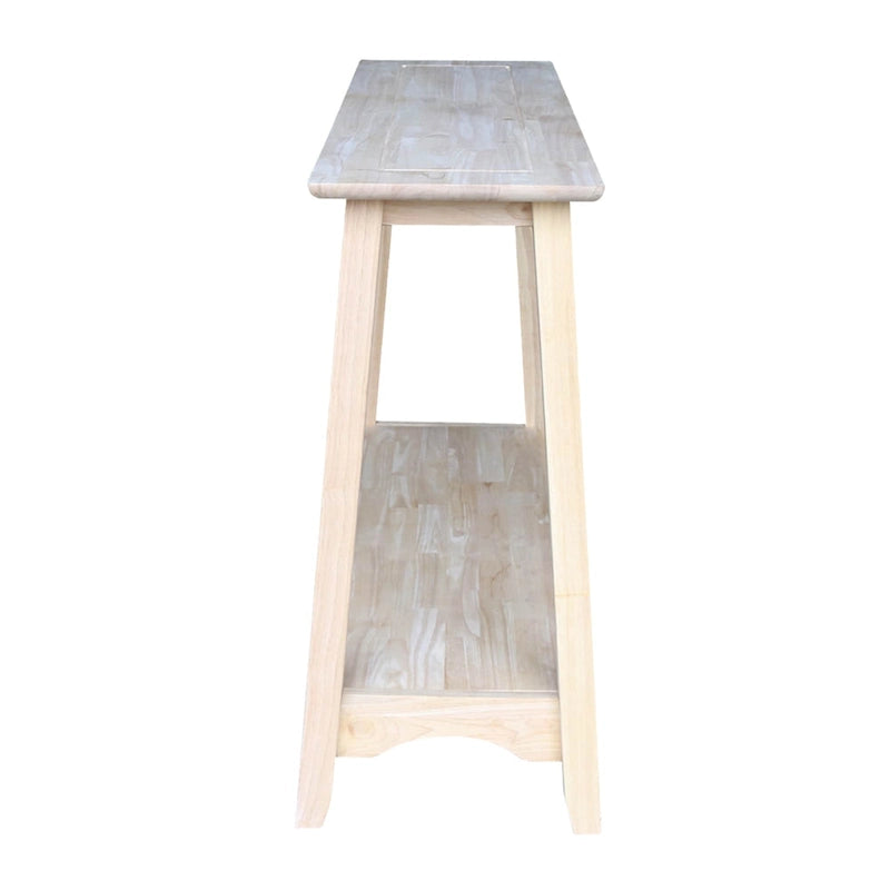 Mesa consola de madera sin terminar para 1, 99.06cm An. x 35.56cm P x 76.2cm Al.
