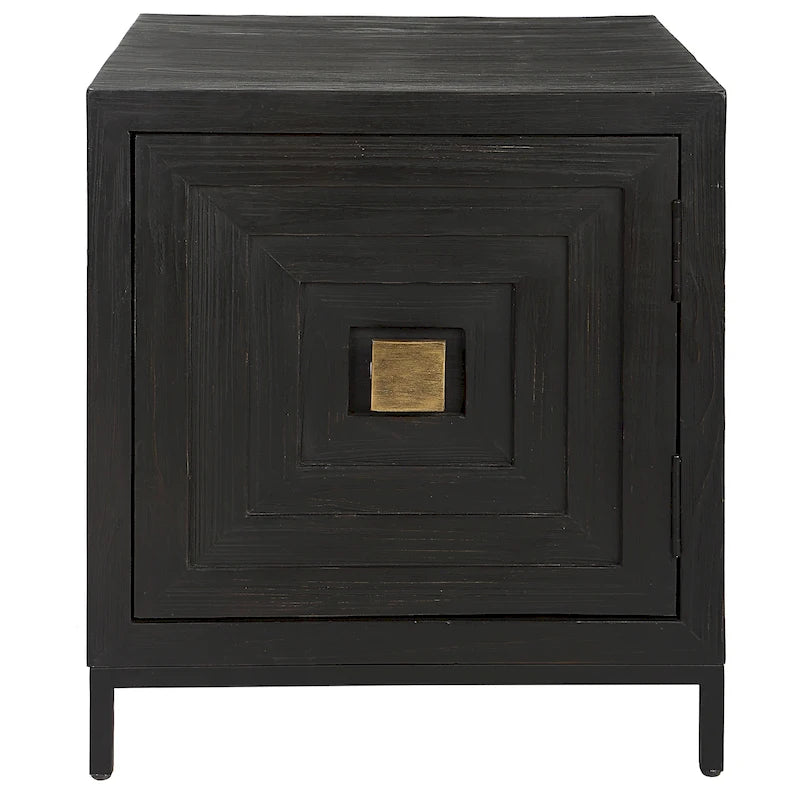Mesa auxiliar/Armario geométrico Aiken de Uttermost - 22W x 26H x 20D