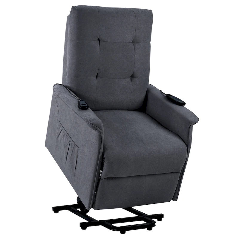 Orisfur. Sillón elevador eléctrico para personas mayores con función de masaje ajustable Sillón reclinable para sala de estar