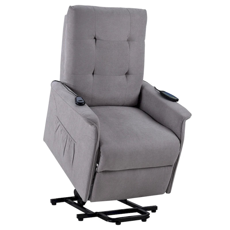 Orisfur. Sillón elevador eléctrico para personas mayores con función de masaje ajustable Sillón reclinable para sala de estar