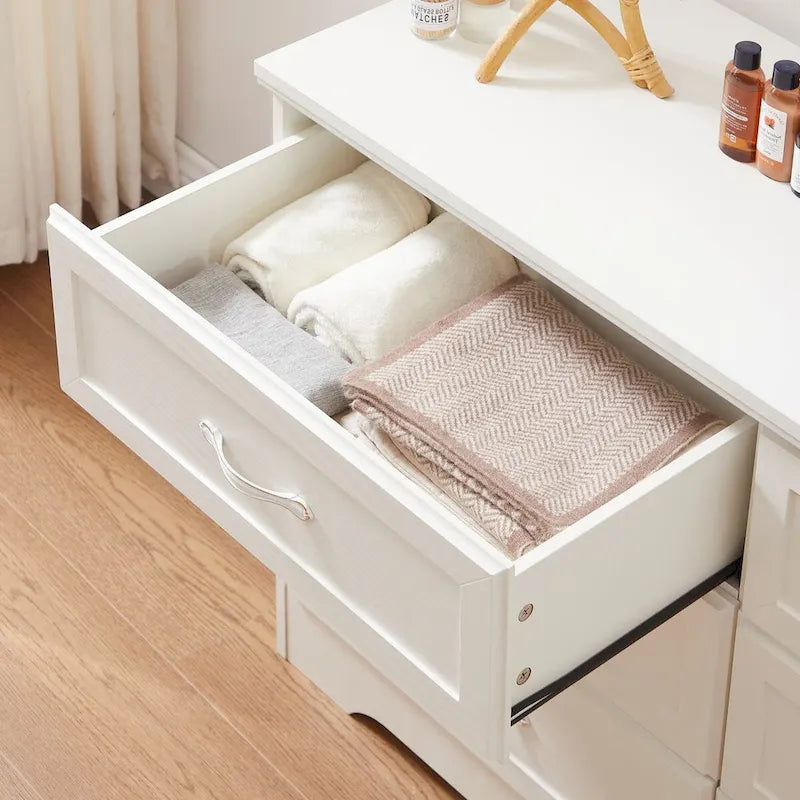 47.8 Cómoda moderna de dormitorio con 6 cajones - N/A
