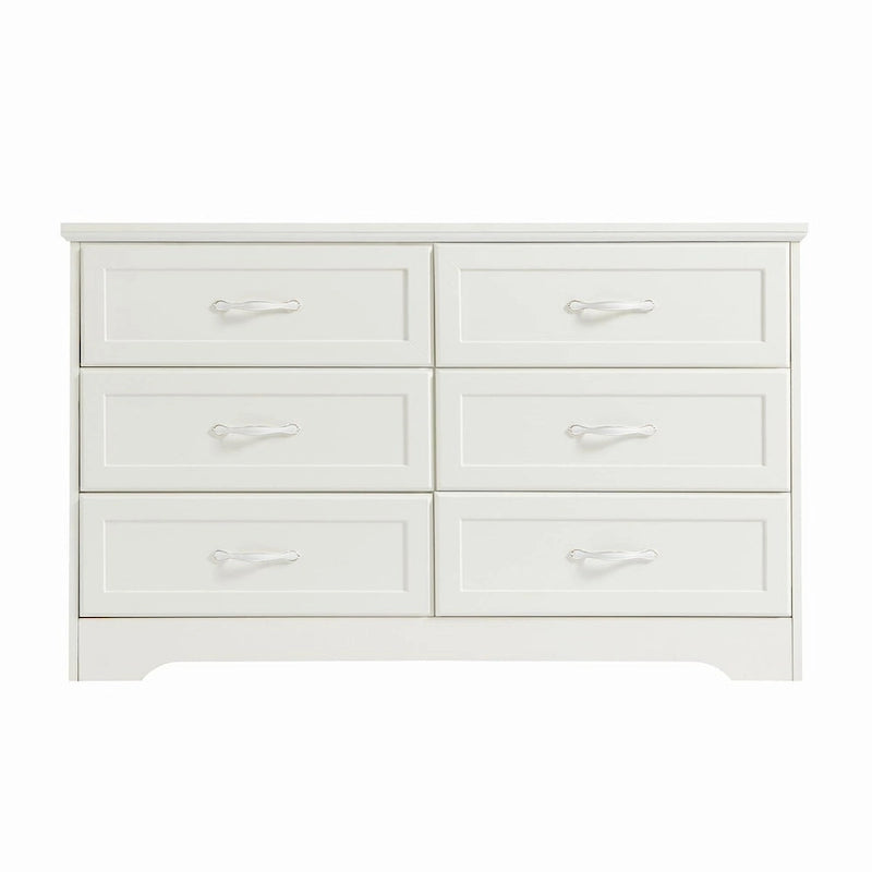 47.8 Cómoda moderna de dormitorio con 6 cajones - N/A