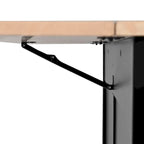 Carro de cocina negro/blanco/verde menta con hoja abatible y puerta corrediza estilo granero | Ruedas | 1 persona