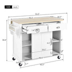 Carro de cocina negro/blanco/verde menta con hoja abatible y puerta corrediza estilo granero | Ruedas | 1 persona