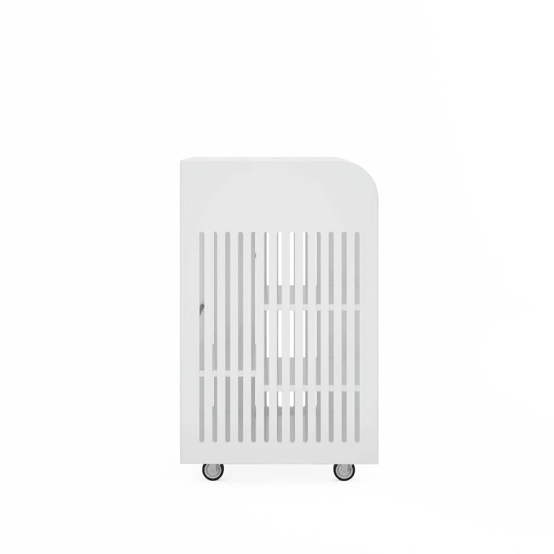 Carrito de cocina rodante de 6 niveles en blanco/negro con especiero, para 1-2 usuarios