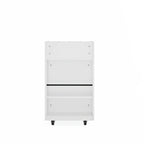 Carrito de cocina rodante de 6 niveles en blanco/negro con especiero, para 1-2 usuarios
