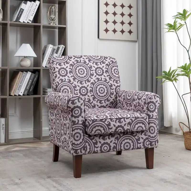 Sillón tapizado multicolor / liso / de un solo asiento