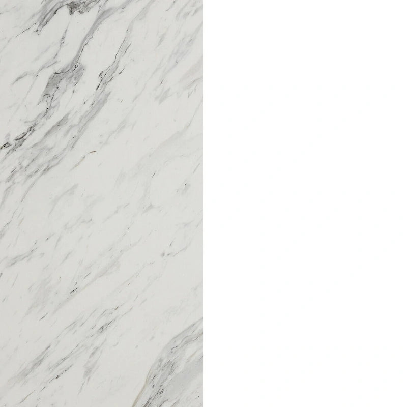 Despensa de cocina en imitación mármol blanco / piedra negra / nogal / roble gris y blanco – 4 estilos, montaje para 1 persona