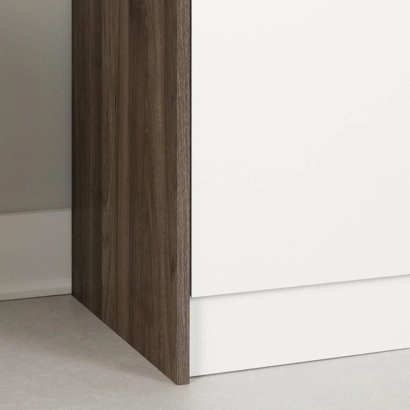 Despensa de cocina en imitación mármol blanco / piedra negra / nogal / roble gris y blanco – 4 estilos, montaje para 1 persona