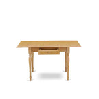 East West Furniture juego de mesa incluye una mesa de comedor rectangular con extensión de hojas abatibles y sillas de comedor (opciones de piezas)