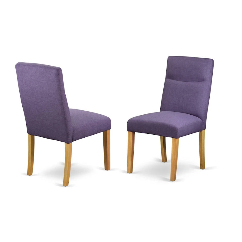 East West Furniture juego de mesa incluye una mesa de comedor rectangular con extensión de hojas abatibles y sillas de comedor (opciones de piezas)