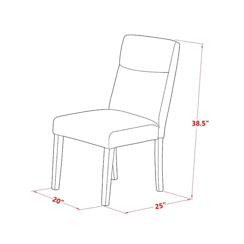 East West Furniture juego de mesa incluye una mesa de comedor rectangular con extensión de hojas abatibles y sillas de comedor (opciones de piezas)
