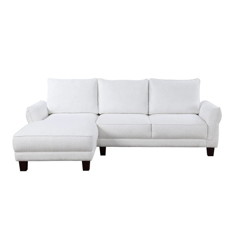 Sofá seccional ancho Belle Sherpa 96 con chaise longue a la izquierda