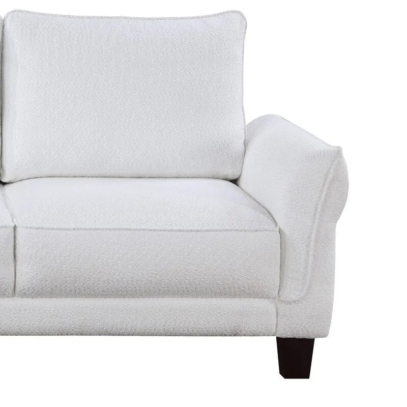 Sofá seccional ancho Belle Sherpa 96 con chaise longue a la izquierda