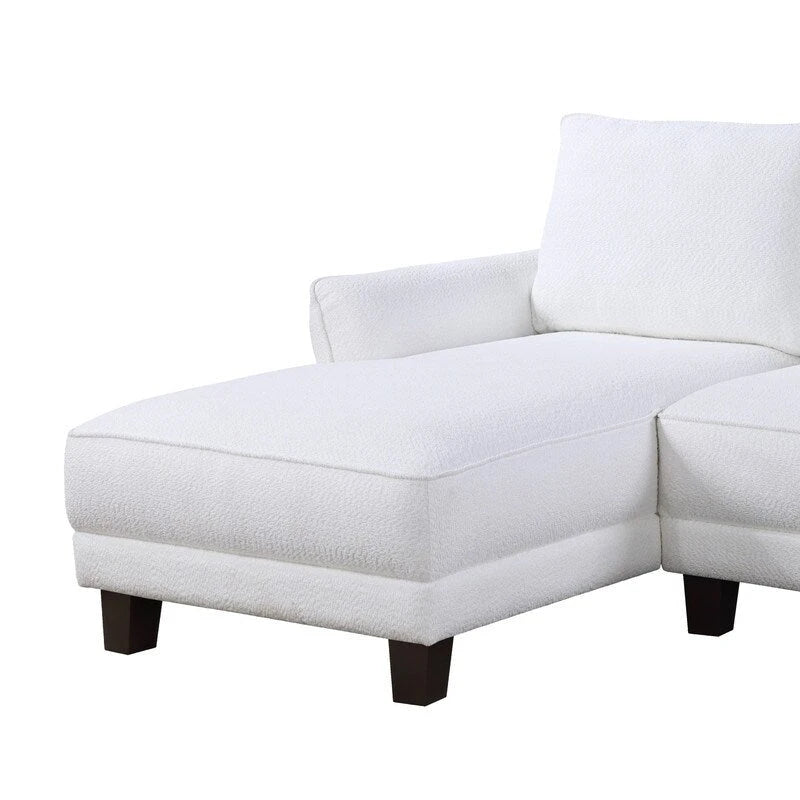 Sofá seccional ancho Belle Sherpa 96 con chaise longue a la izquierda